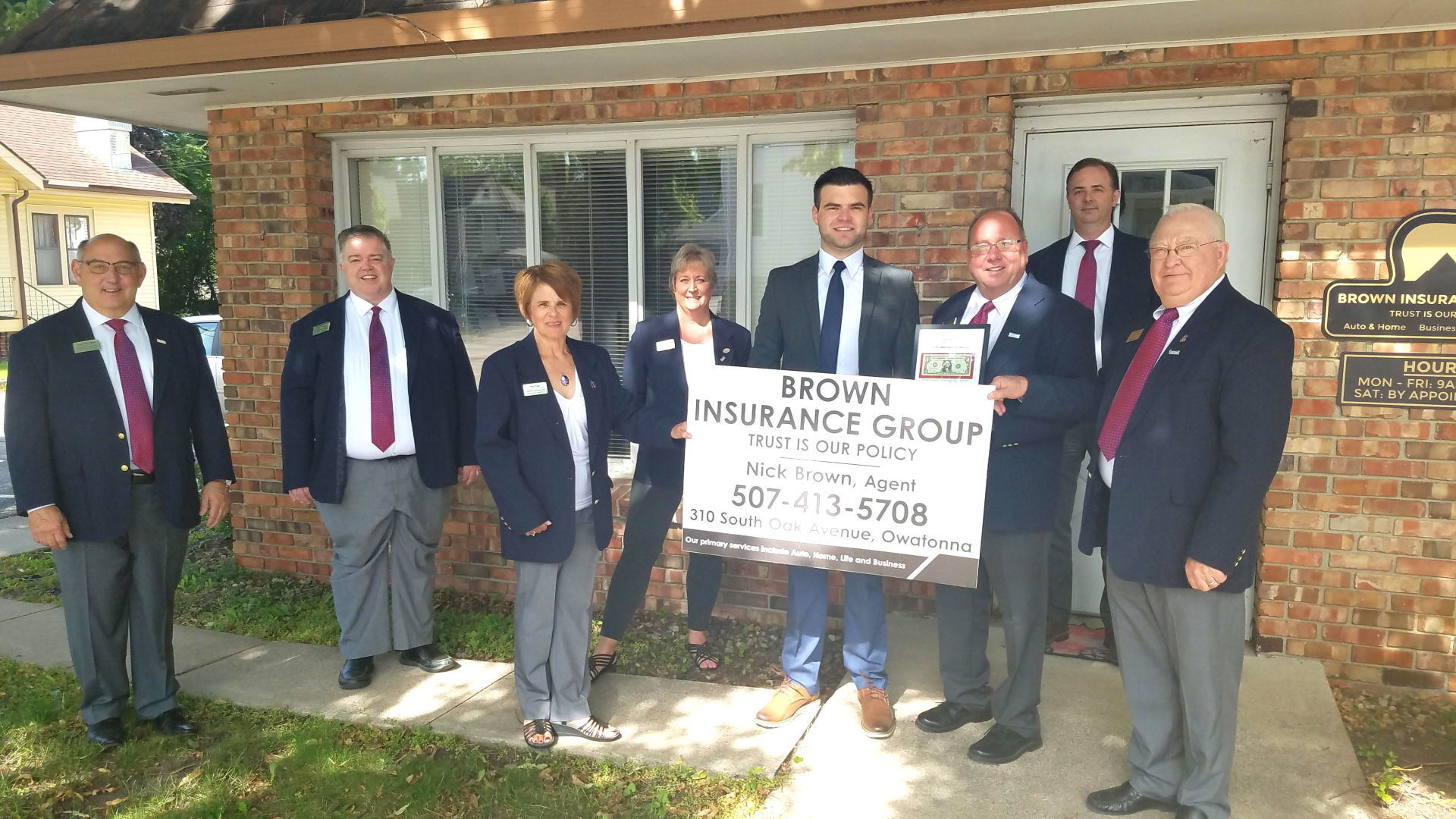 Owatonna Area Chamber of Commerce and Tourism welcomes Brown Insurance Group, LLC